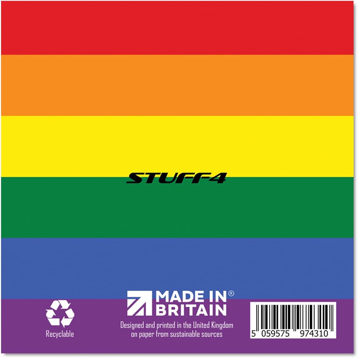 LGBT Coming Out Card - Proud of You - Gay Pride Card for Son Daughter Friend Brother Sister Aunt Uncle 5.7 x 5.7 Inch Gay Pride LGBT Gay Gift Greeting Card