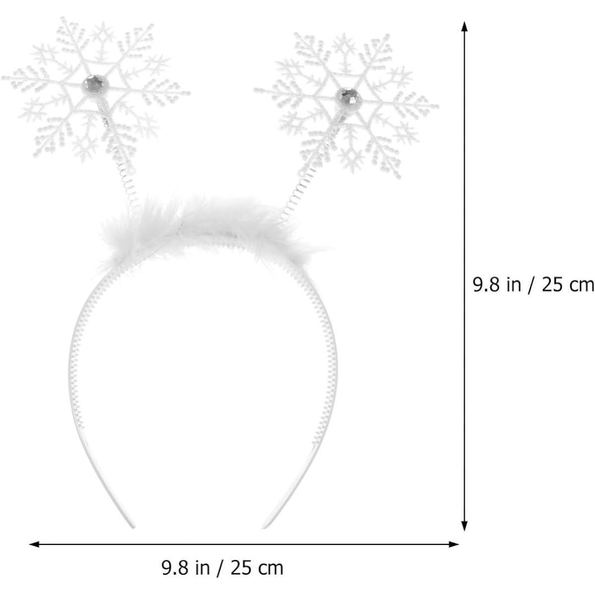 Christmas Headband Snowflake Hair Hoop Holiday Hair Band Headdress Christmas Party Cosplay Supplies 6 Pieces