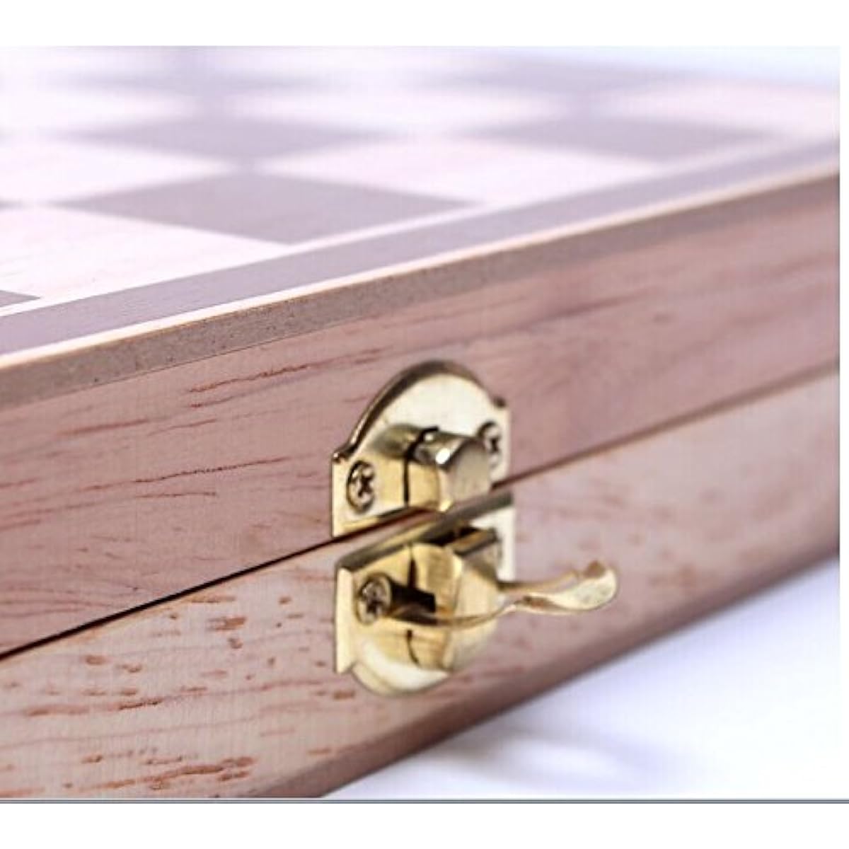 Folding Board Game Set Portable Travel Wooden Chess Set Foldable Wooden Chess Set Board for Adults and Kids Handmade Portable Chess Board Game