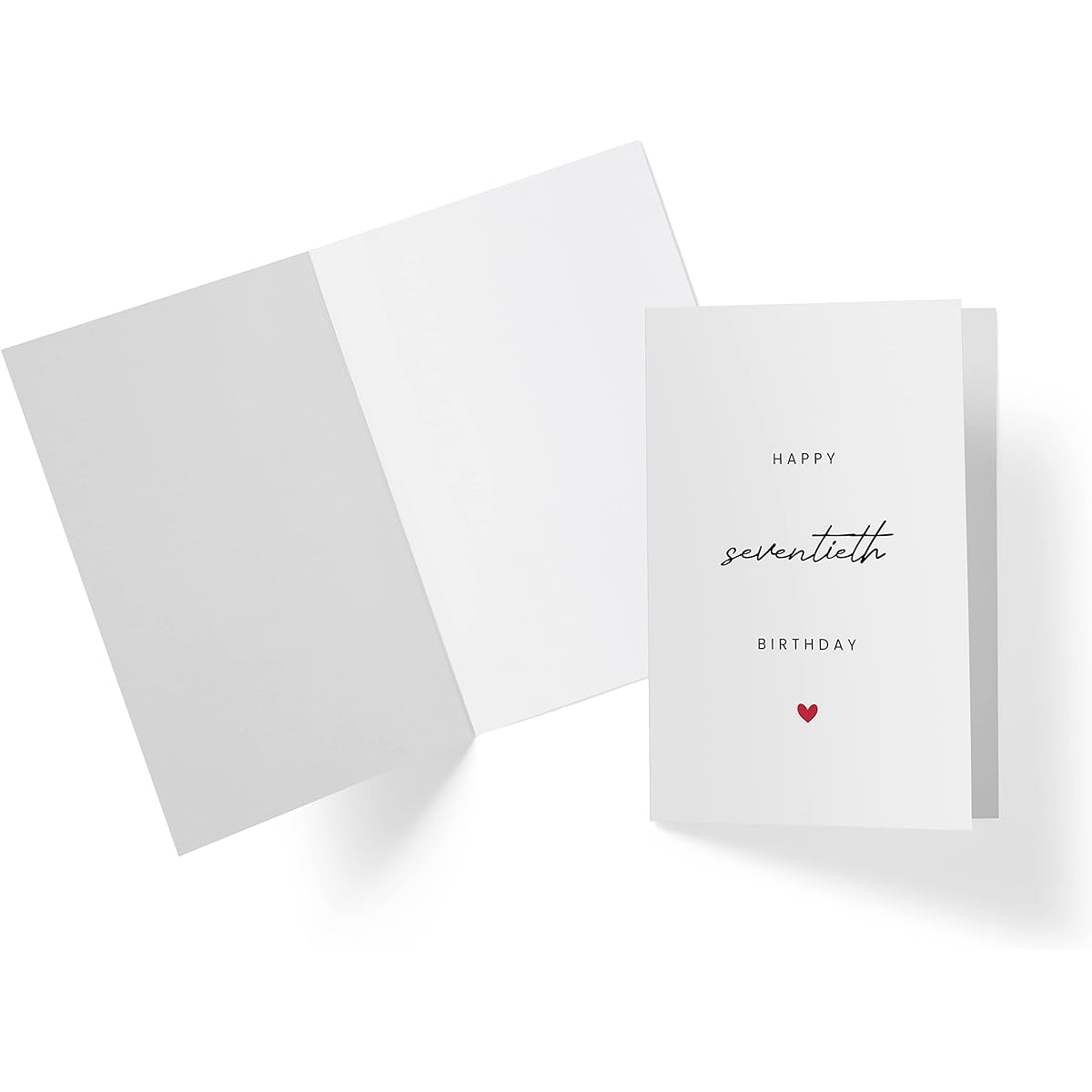 70th Birthday Cards for Him and Her - 70th Anniversary Cards - 70th Birthday Cards for Brother Sister Friend - 70th Birthday Cards for Men and Women - Karto - Cursive