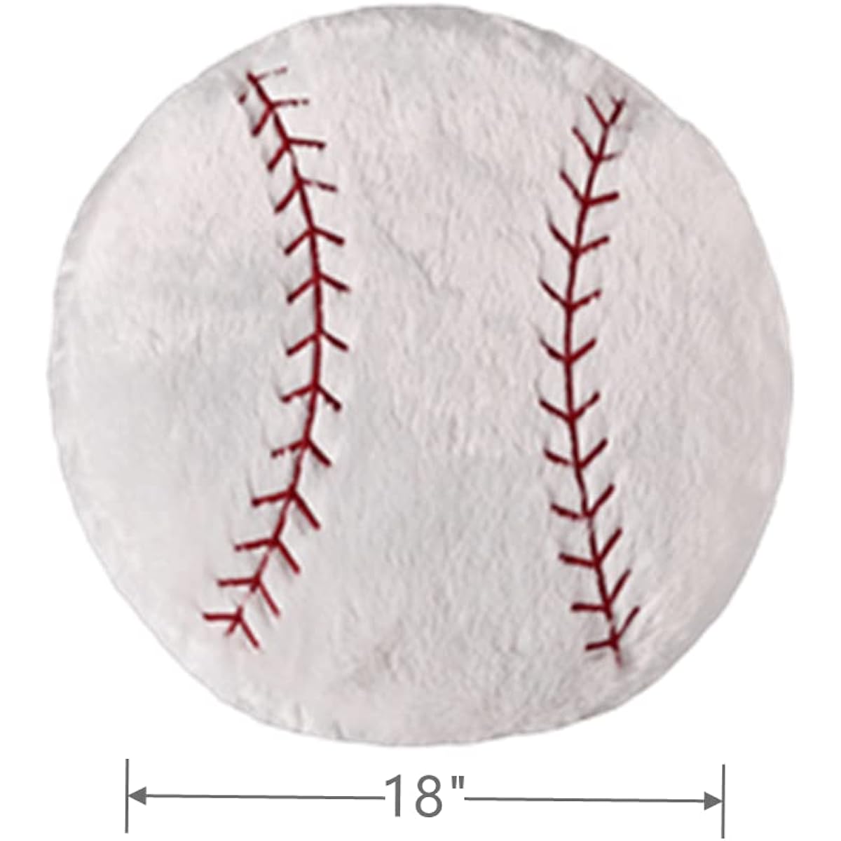 TONGMAN Baseball Pillow Football Plush Pillow Fluffy Durable Football Cushion Cushion Toy Gift 17.5 Inch