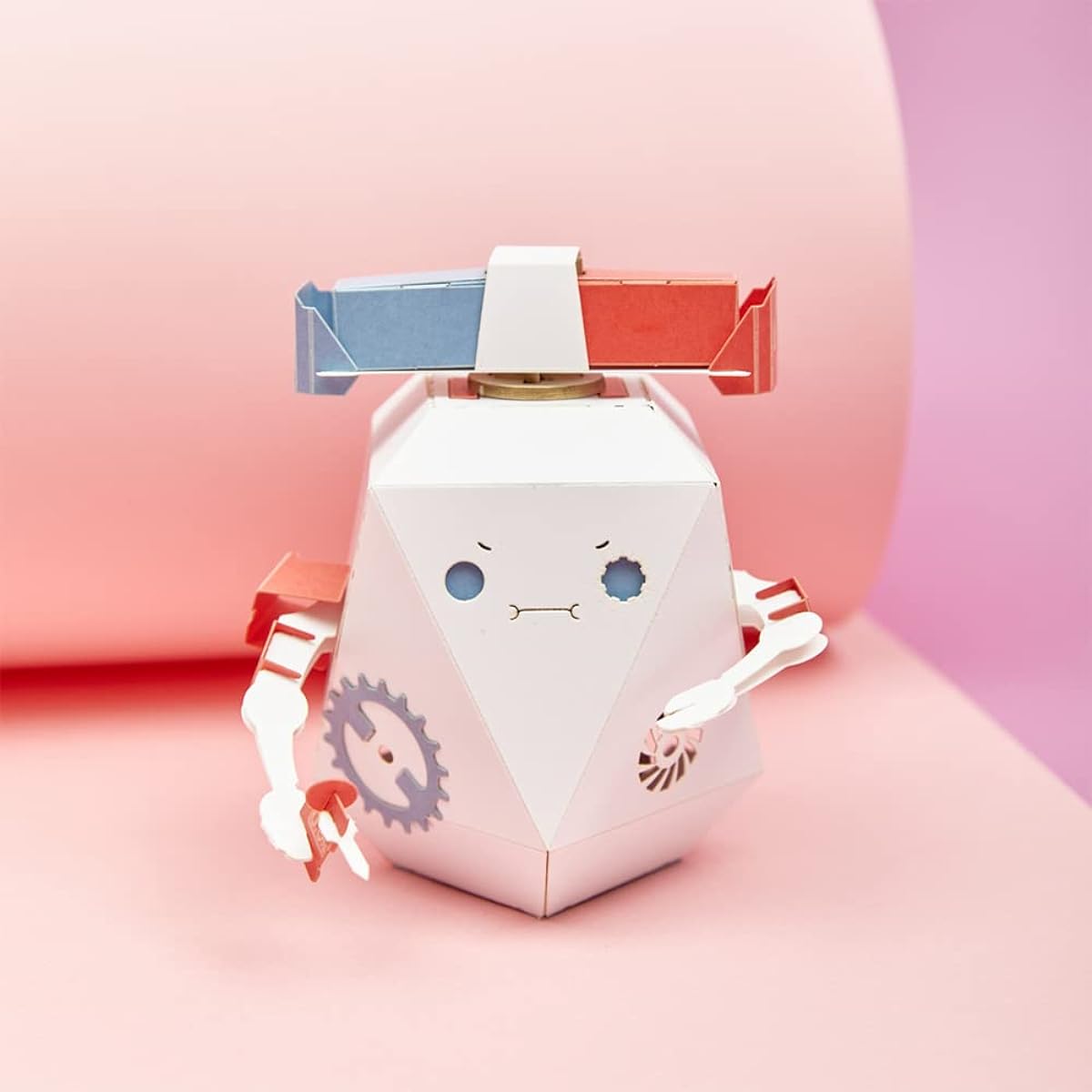 ROBOTRY Moving Paper Robot Creation Kit Learn 5 basic robot mechanisms (genius police officer, poly)