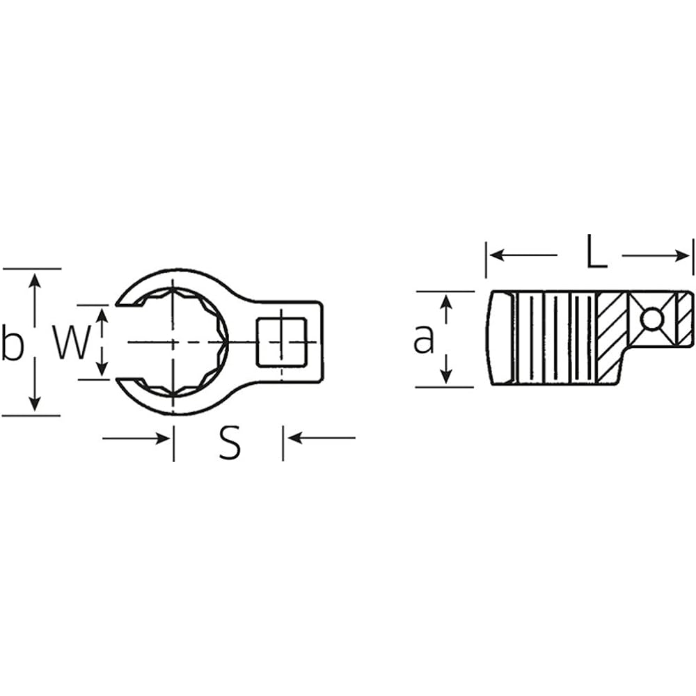 Stabile crawling spanner 440-13 Drive: 6.35 x Total length: 32mm 1 piece