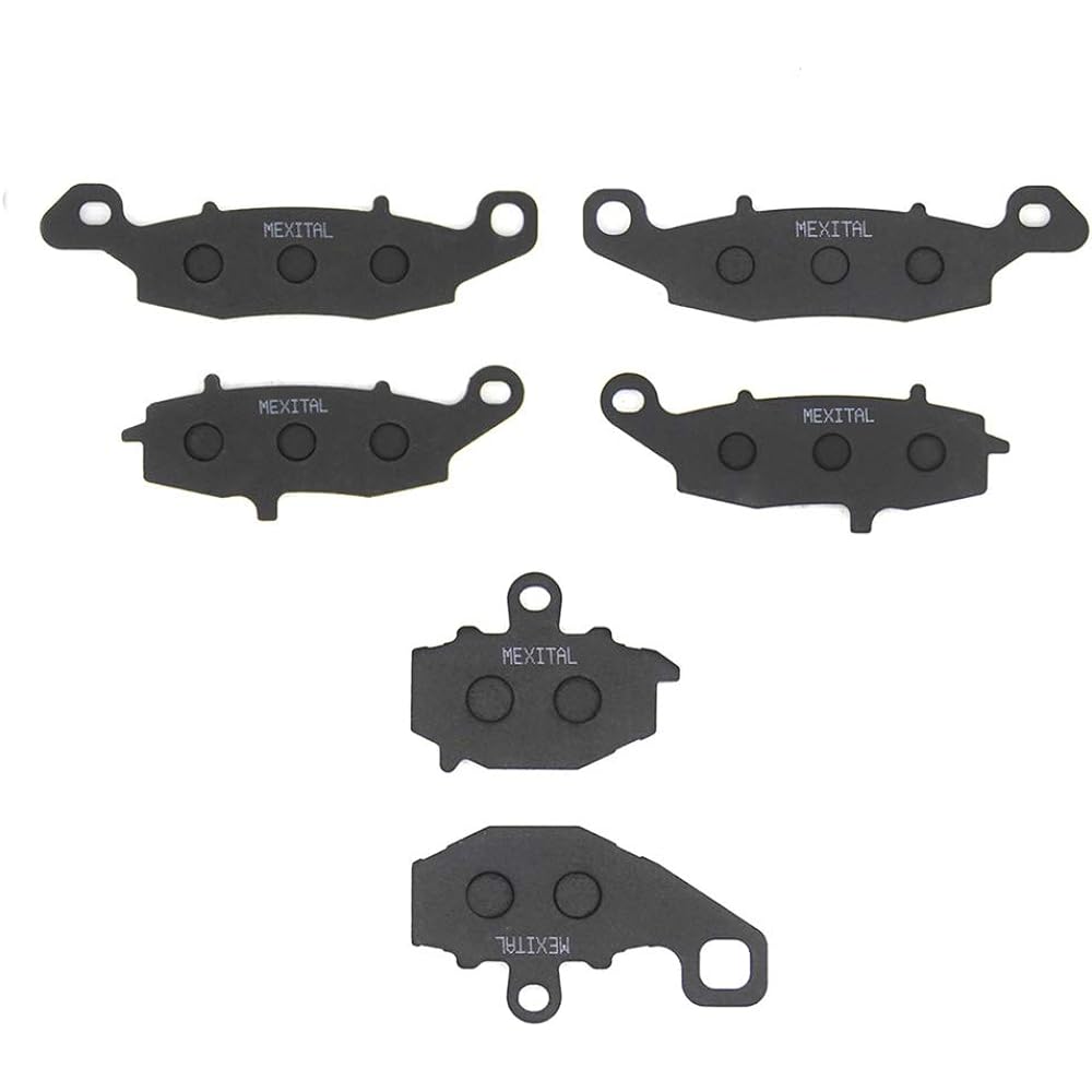 MEXITAL Semi-Metallic Motorcycle Brake Pads Front and Rear SV 400(03-05) / SV 650(03-15) / GSF 650 Bandit (05-06) / GSR 750 L/AL (11-14) / DL 1000 V- 1 set for Strom (K/L)(02-12) ) )