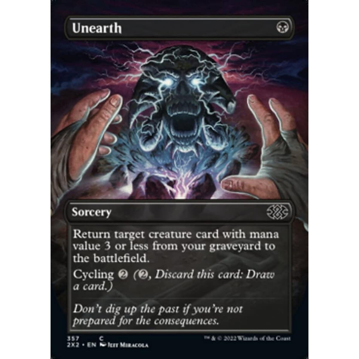 Magic: The Gathering - Unearth (357) - Borderless - Double Masters 2022