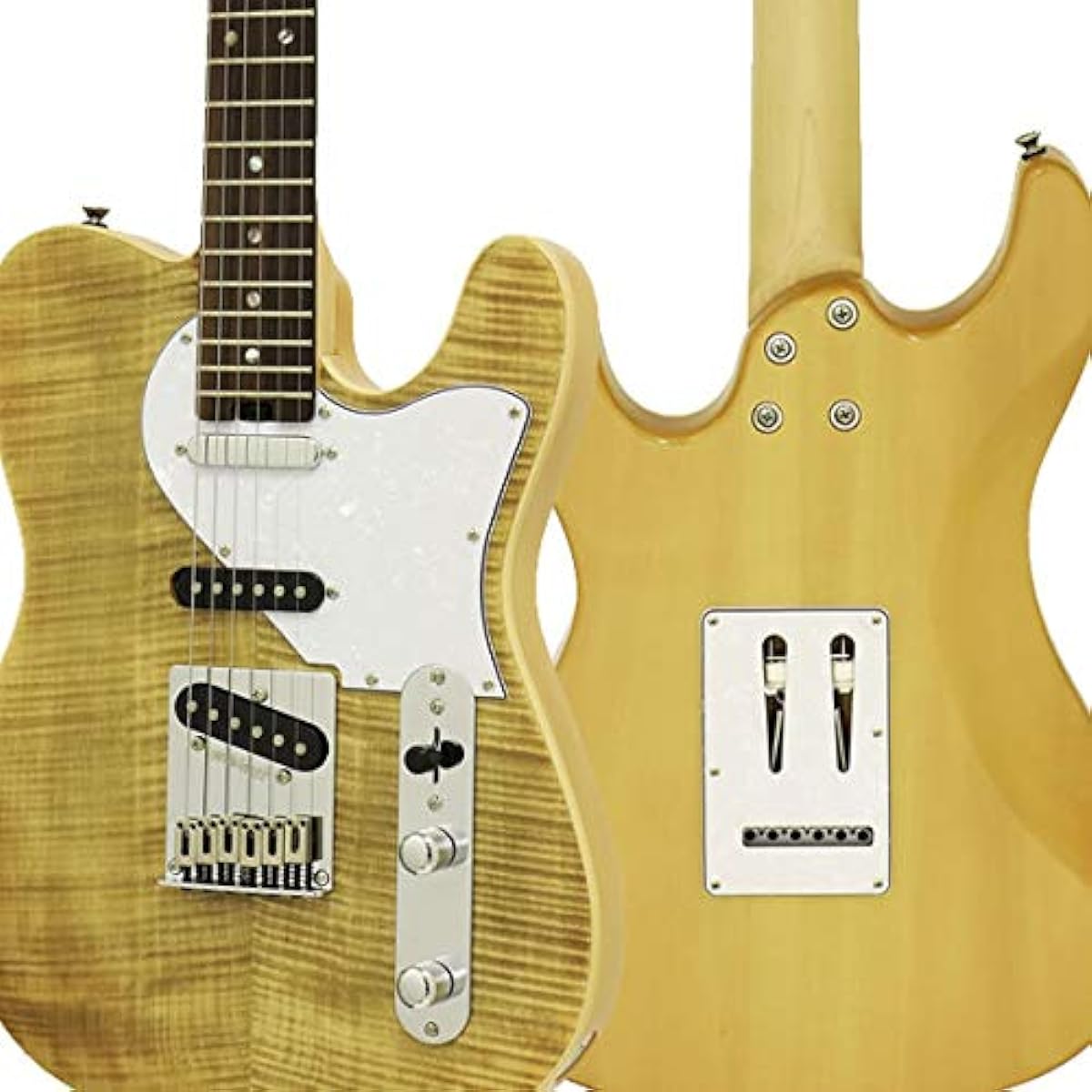 AriaPro2 Electric Guitar Beginner's Standard 15-Piece Set with 10W Amplifier 615-AE200/YG (Yellow Gold)