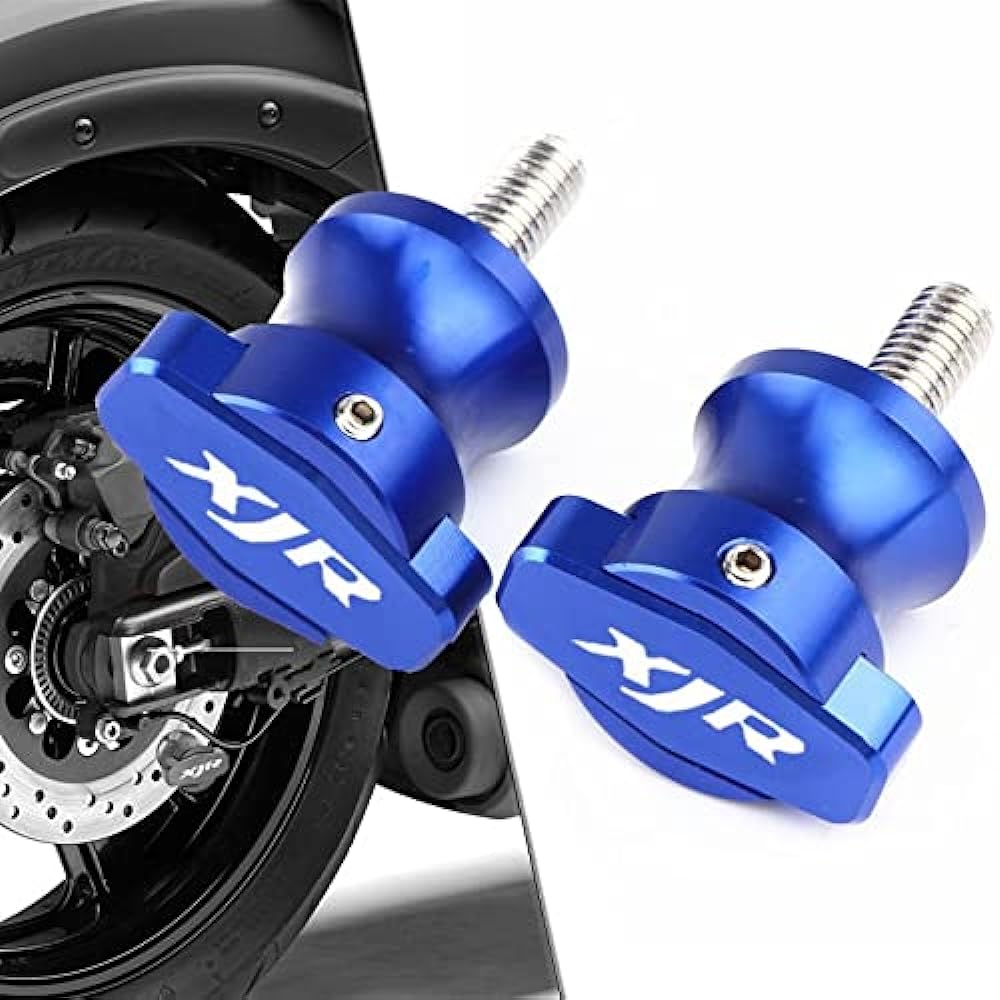 Swing Arm Spool Slider Stand Motorcycle Accessories CNC Frame Stand M6 Screw Slider Swing Arm Spool Slider 6MM For YA-MA-HA XJR1300 XJR 1300 XJR1200 XJR 1200 (Color : Gold)