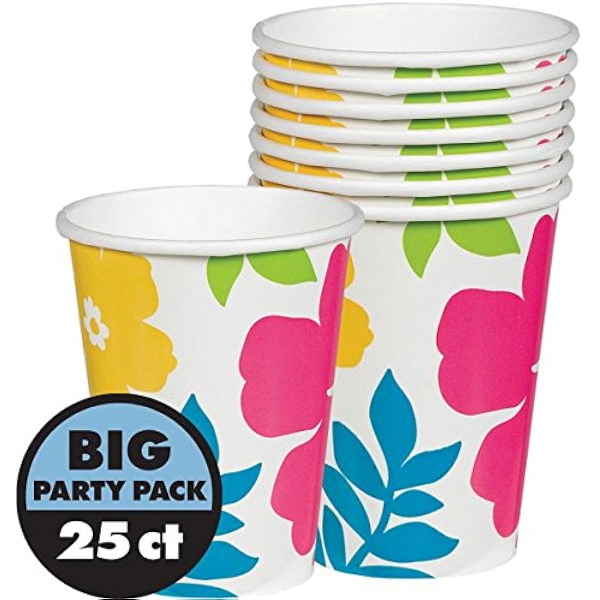 AmscanHibiscus Party Cups, 270ml, 25 Ct.