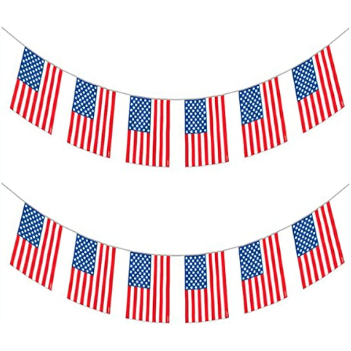 Plastic Party Flag Garland