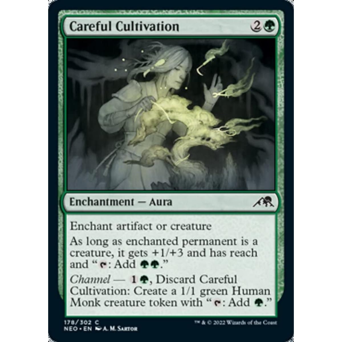 Magic: The Gathering Careful Cultivation (178) Foil Kamikawa: Neon Dynasty
