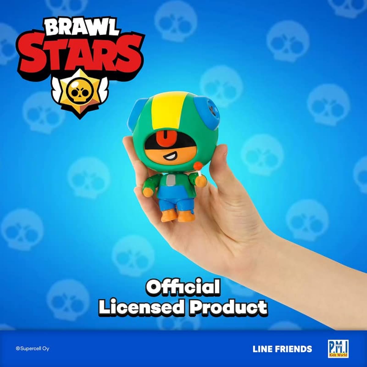P.M.I. Brawl Stars 4.5" Leon Lollipop Action Figure - Officially Licensed Articulated Gift for Gamers