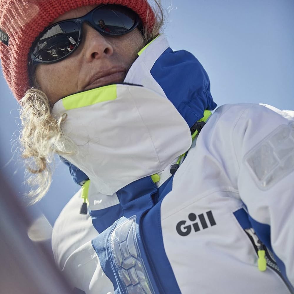 Gill Offshore Women's Jacket (OS2 Offshore Women's Jacket) White/Blue 10 OS24JW