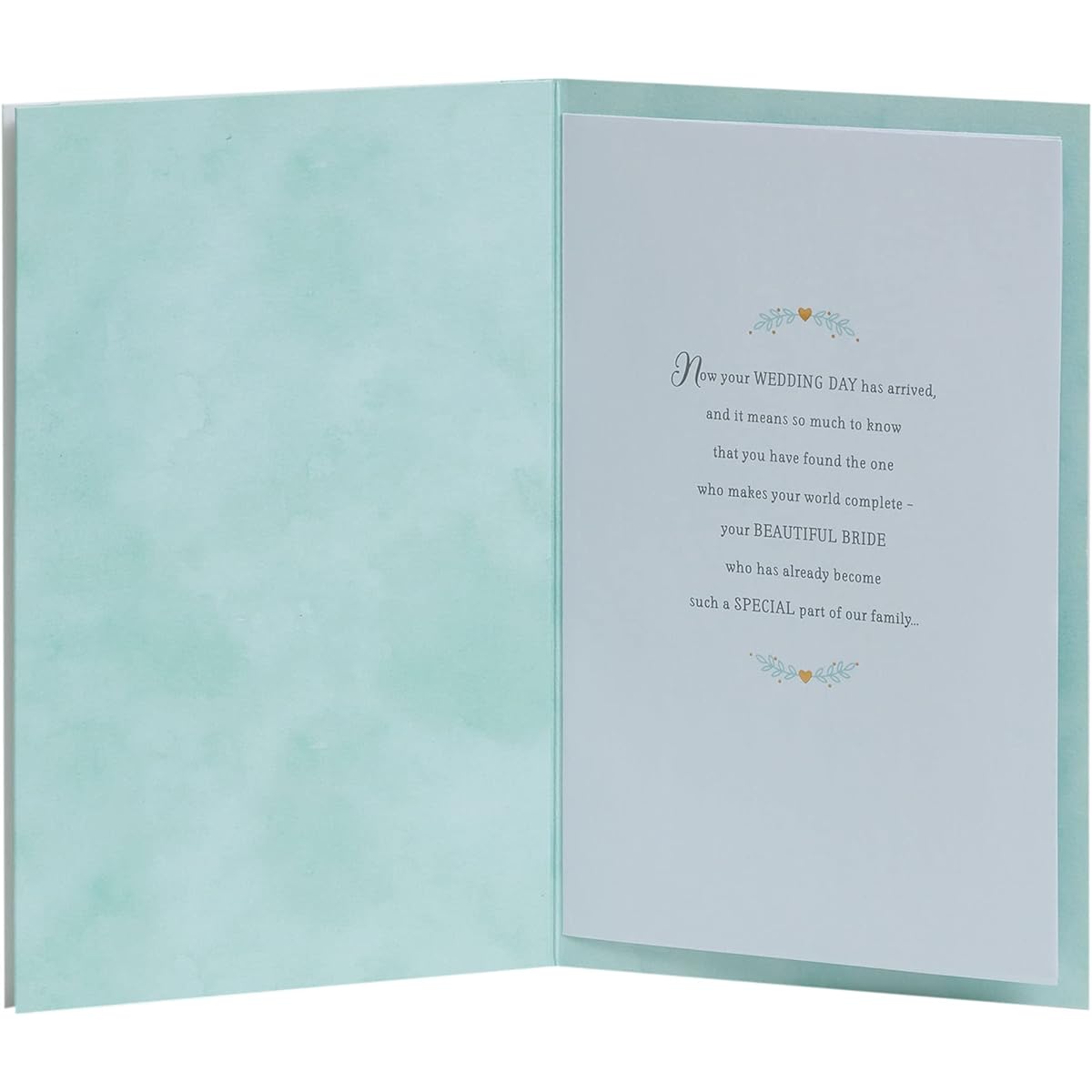 UK Greetings Son & Daughter-in-law Wedding Card with Envelope - Cute Cake Design