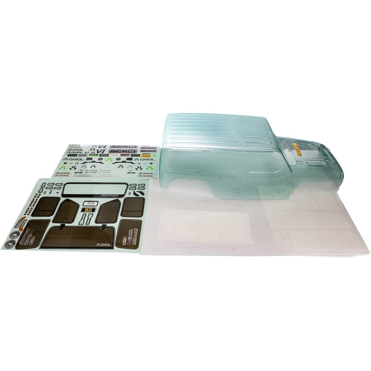 Axial SCX6: Jeep JLU 4dr Wrangler Body (Clear) AXI250000