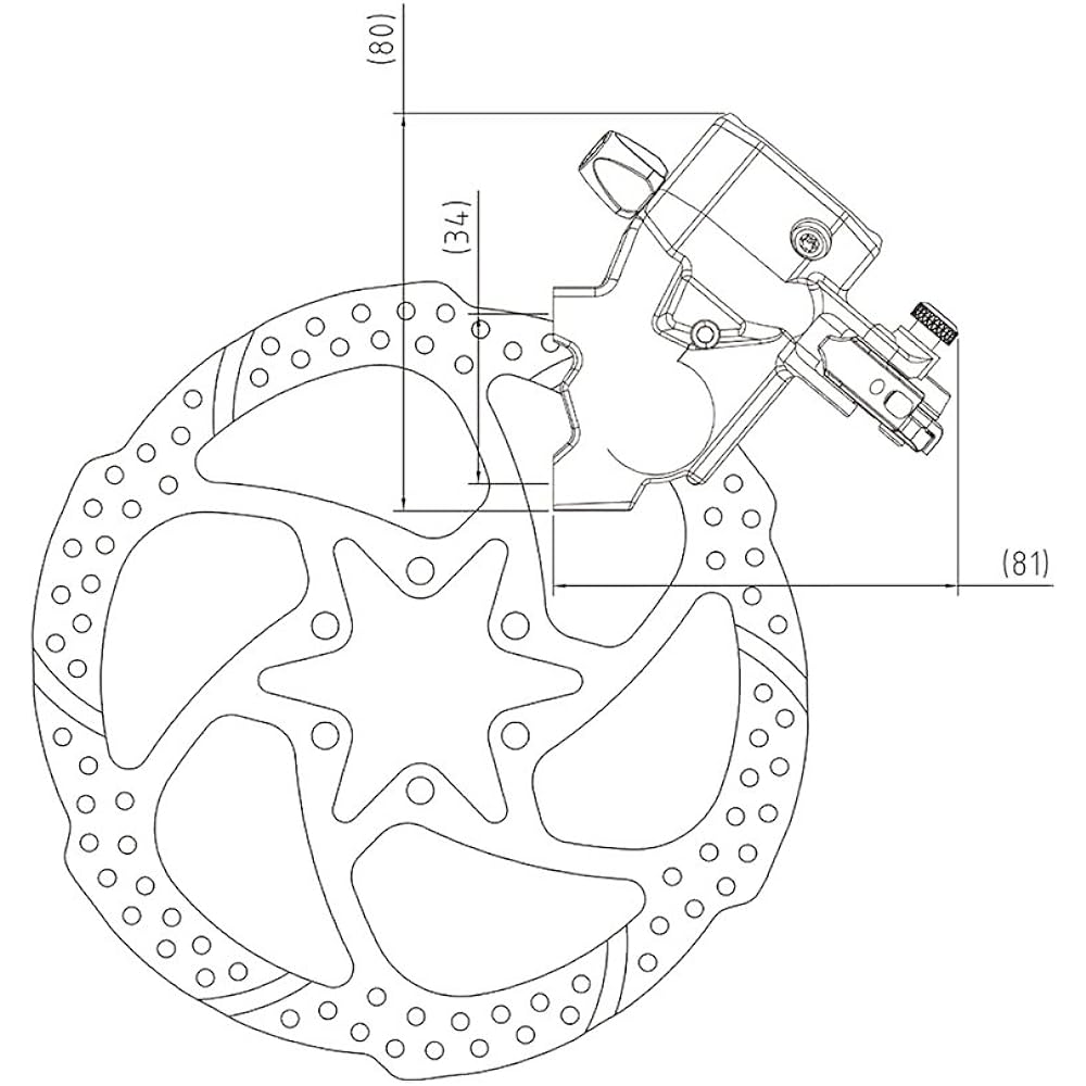 TRP HY/ROAD FLAT Mount BLACK BR-TRP-M004