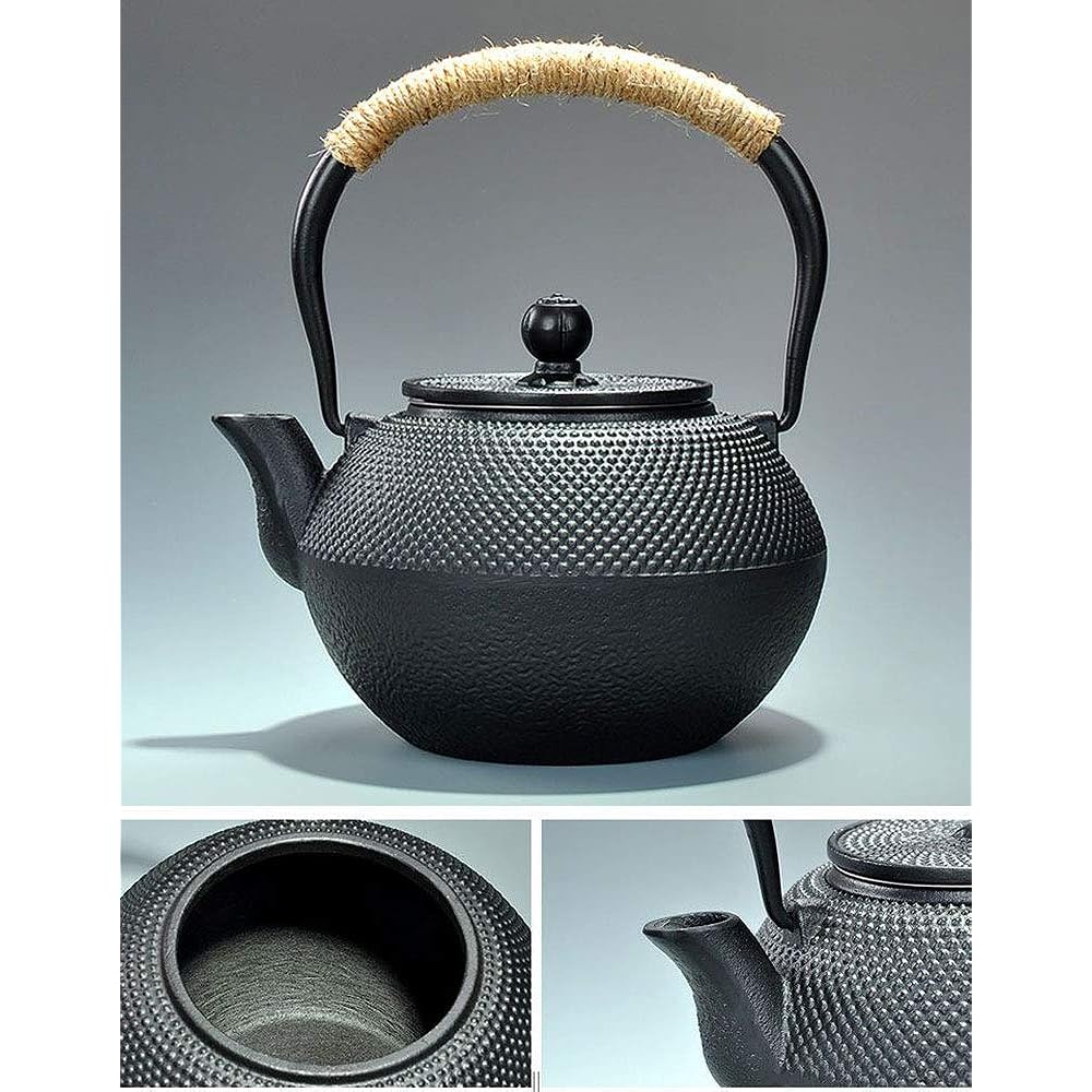 Ironware, Iron Kettle, Arale, Iron Replenishment, Iron Kettle and Teapot, Iron Bottle, Direct Fireable, IH Cooker Compatible, Comes with Tea Strainer, Stylish, Teapot, Traditional Craft 1.2L