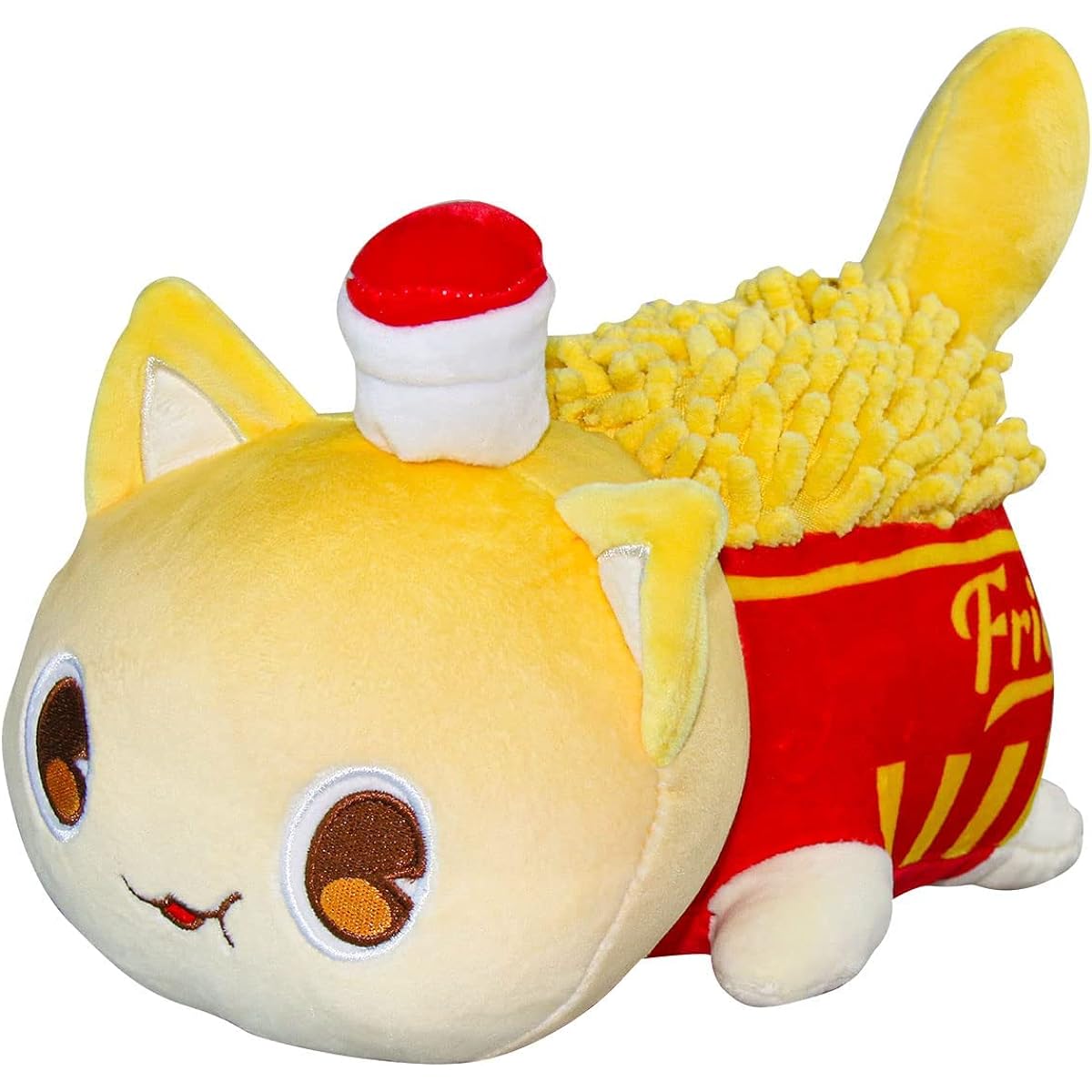 REMUFO Cute Cat Plush Toy, Cute Cat Figure Stuffed Animal, Great Gift for Kids, Christmas, Fans