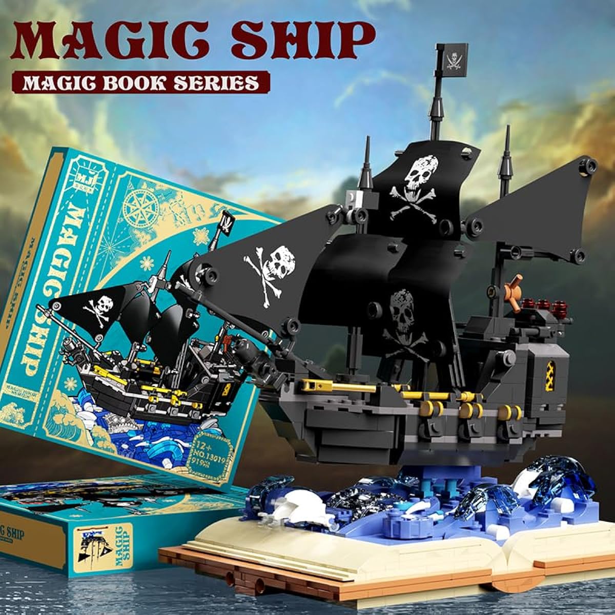 OP Anime Pirate Boat Building Blocks Set 3D Battleship Nanobrick Playset Toy Kit for Teens Adults Fans Intricate Collectibles Ornaments Party Favors (919 Pieces)