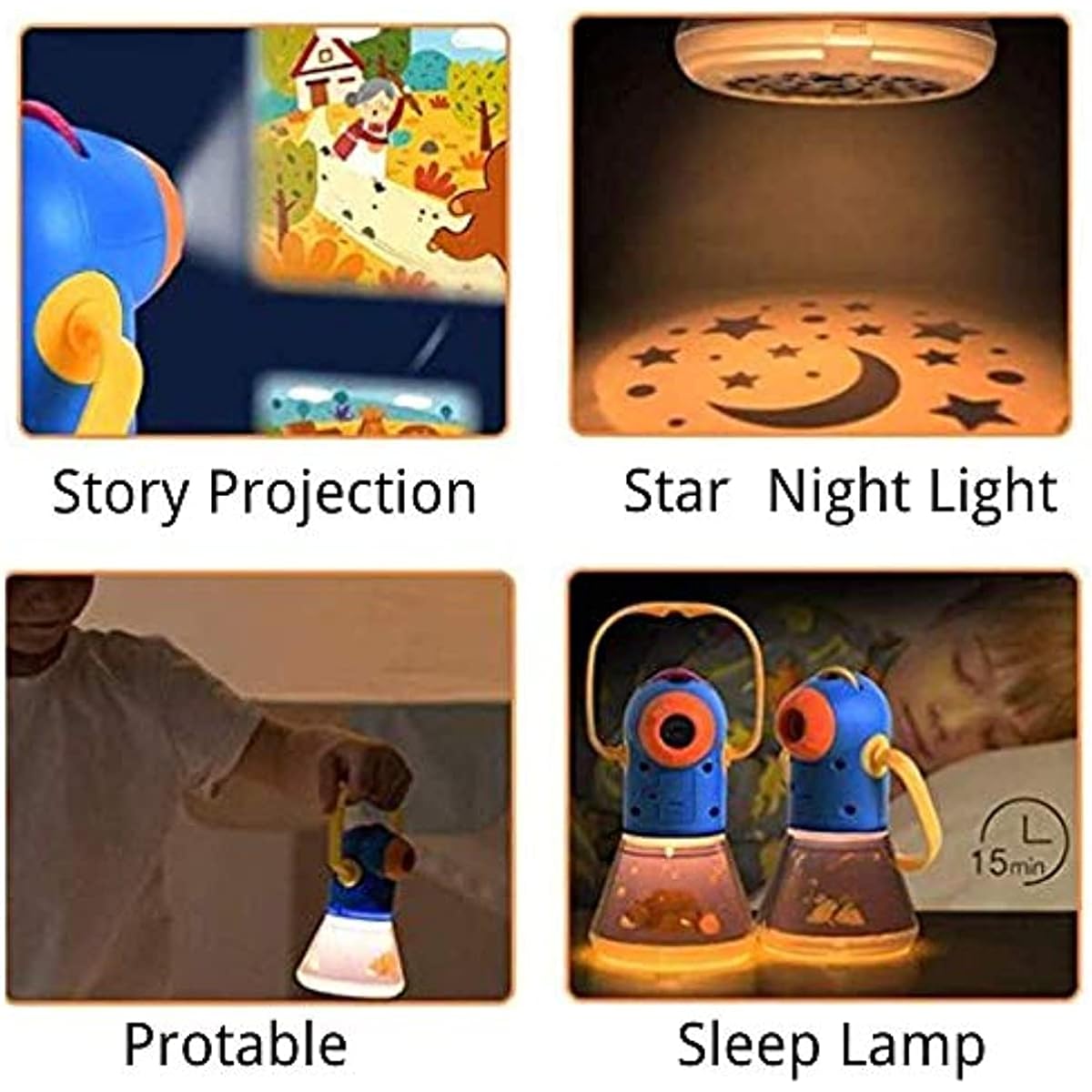 Matteobenni Multifunctional Story Projector for Toddlers Night Light Projector Kids Storybook Toy Educational Toy Gift for 3-12 Year Old Boys/Girls