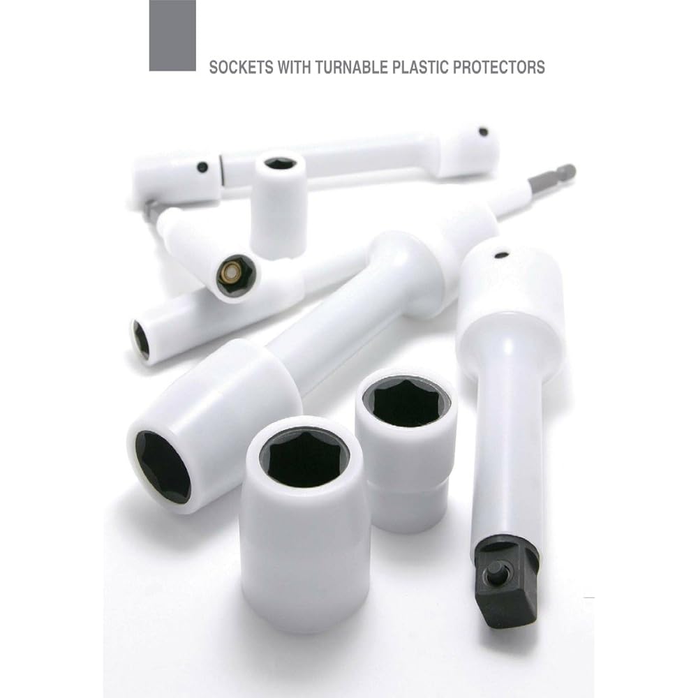 Koken 1/2" (12.7mm)SQ. Surface Industrial Deep Socket (with protector) 19mm 24310M-19FR