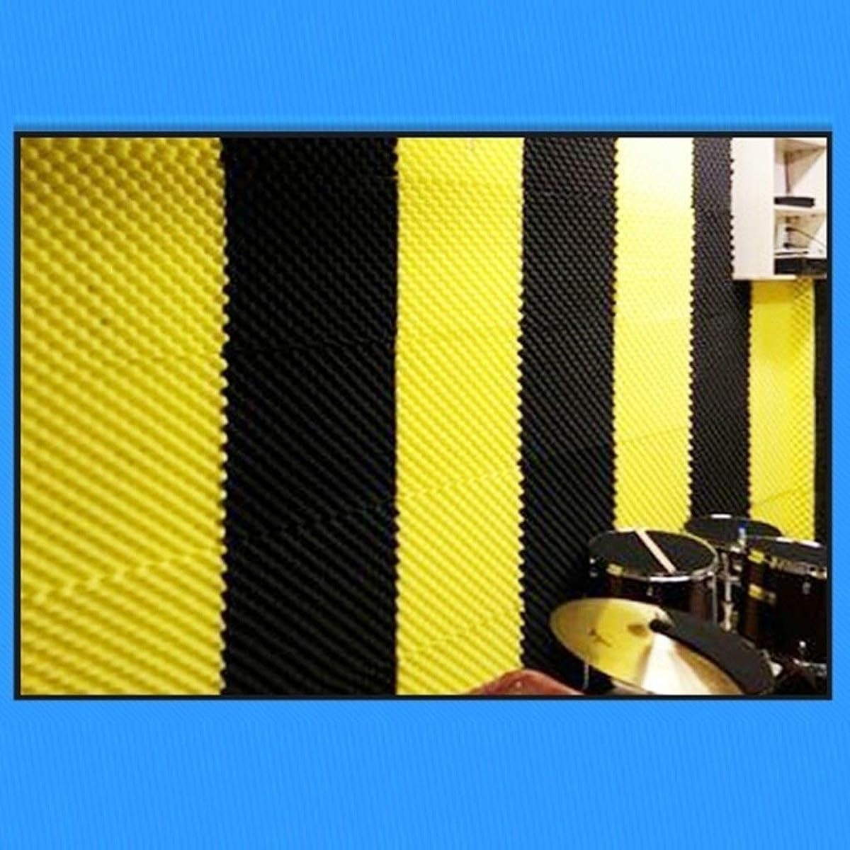 20PCS Soundproof Foam Panels, Kindergarten Classroom Acoustic Panel Moisture Proof Noise Reduction Sound Absorbing Cotton (Purple) (Red)