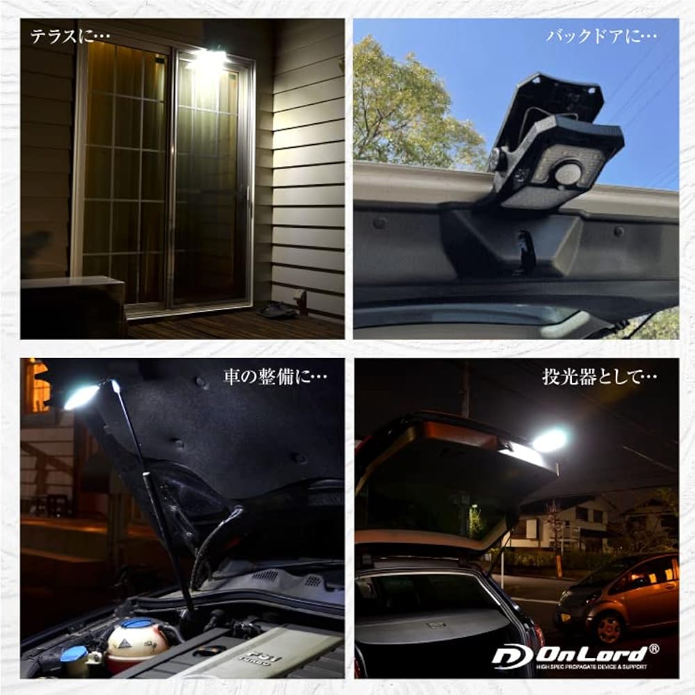 OnLord (Set of 2) Clipper Clip Type Sensor Light Human Sensor Solar Light Outdoor Waterproof LED Japanese Instruction Manual OL-336B