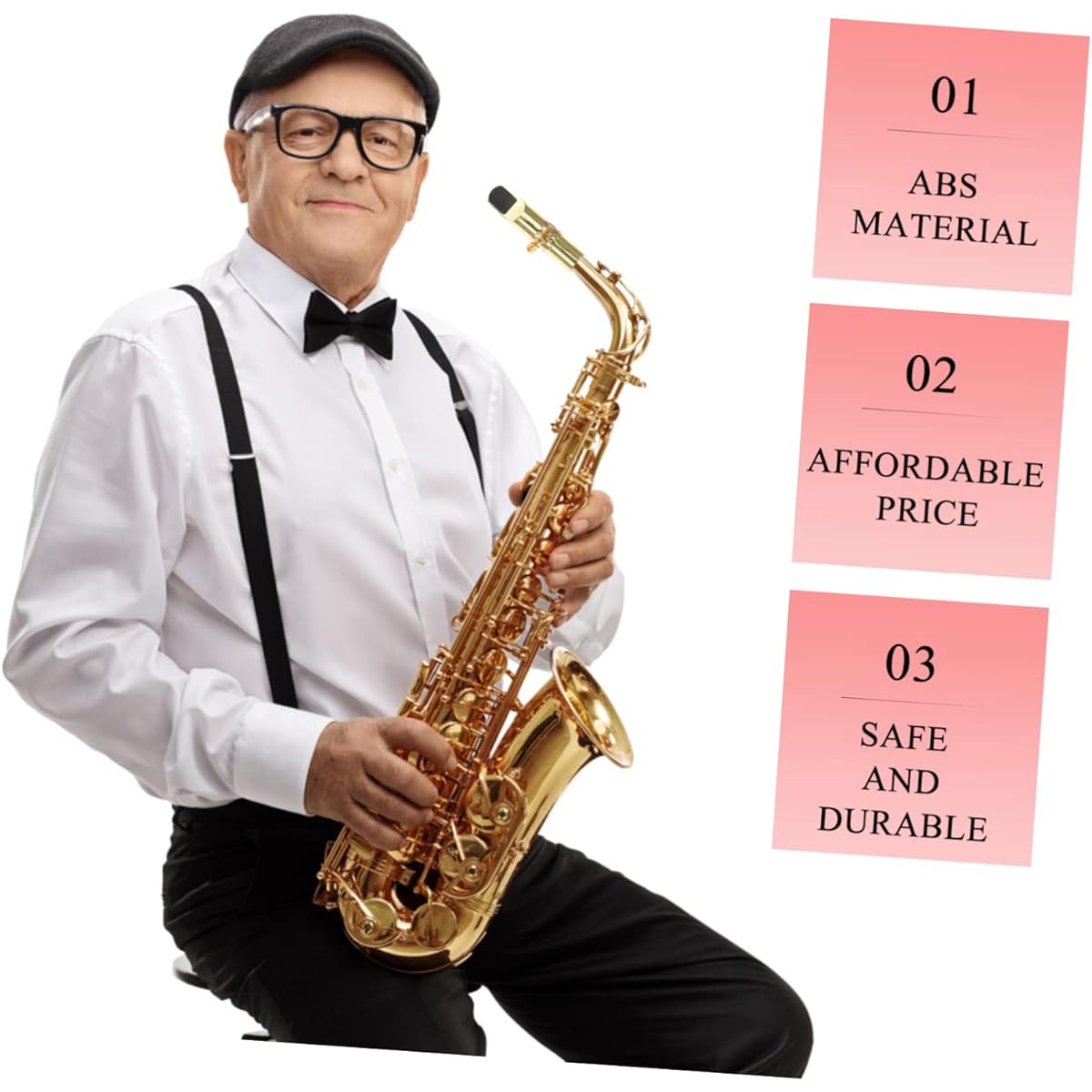 VICASKY Set of 5 Saxophone Mouthpieces, Saxophone Mouth Caps, Alto Saxophone, Saxophone Caps, Bass Clarinet Mouthpieces, Tenor Saxophone Kits, Saxophone Accessories, Saxophone Me