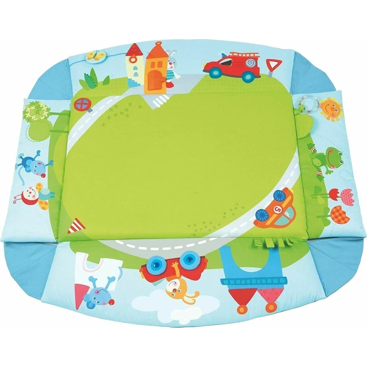 Haba Whimsy City Soft Fabric Play Gym with Detachable Arch - Use as a play surface, changing area or small bed