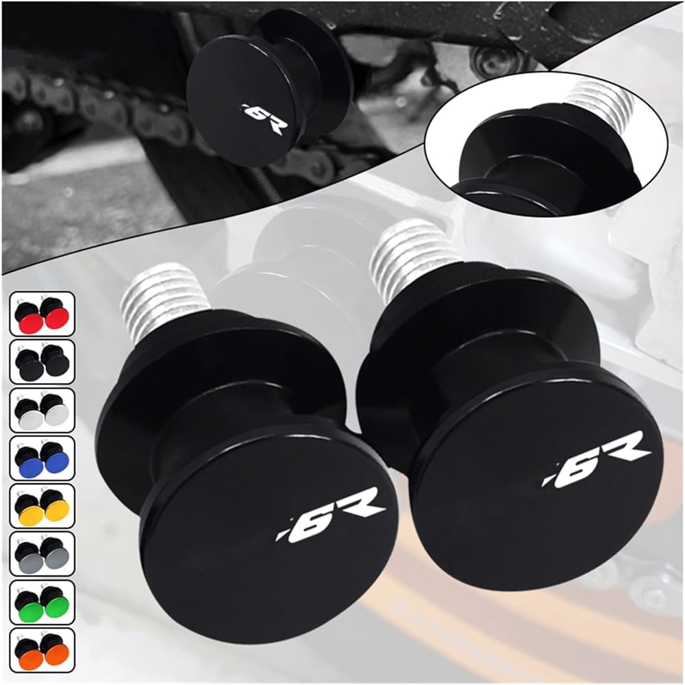 Motorcycle Swing Arm Bobbin Spool Motorcycle 8mm Swing Arm Spool Slider Stand For KA-WA-SA-KI ZX-6R ZX 6R Zx-6r NINJA 2013-2019 (Color: Gray)
