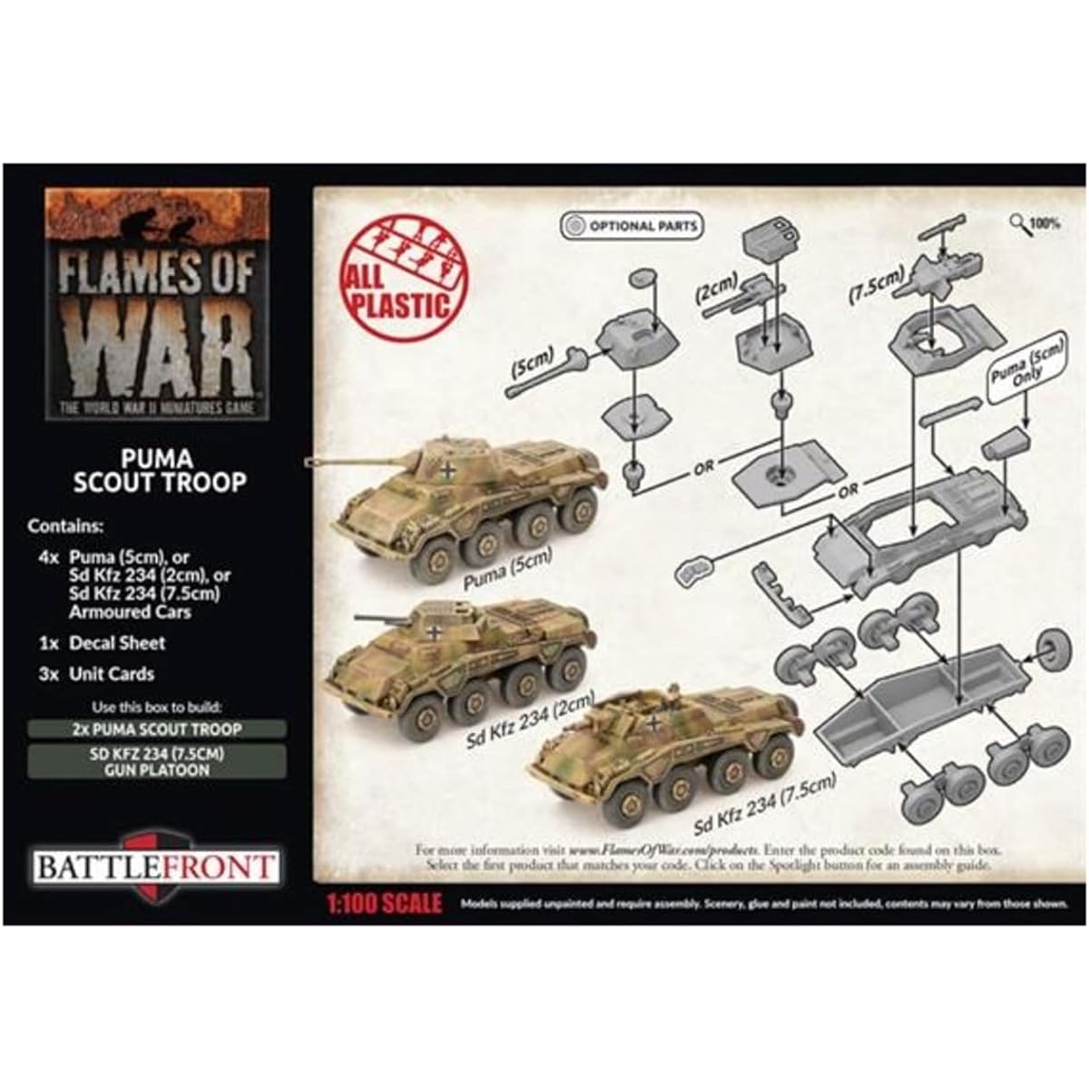 Flames of War: Late War: German: Puma Scout Troop (GBX172)