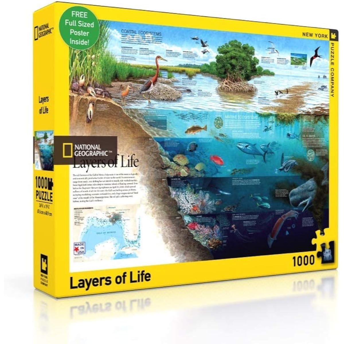 New York Puzzle Company – National Geographic Layers of Life – 1000 Piece Jigsaw Puzzle