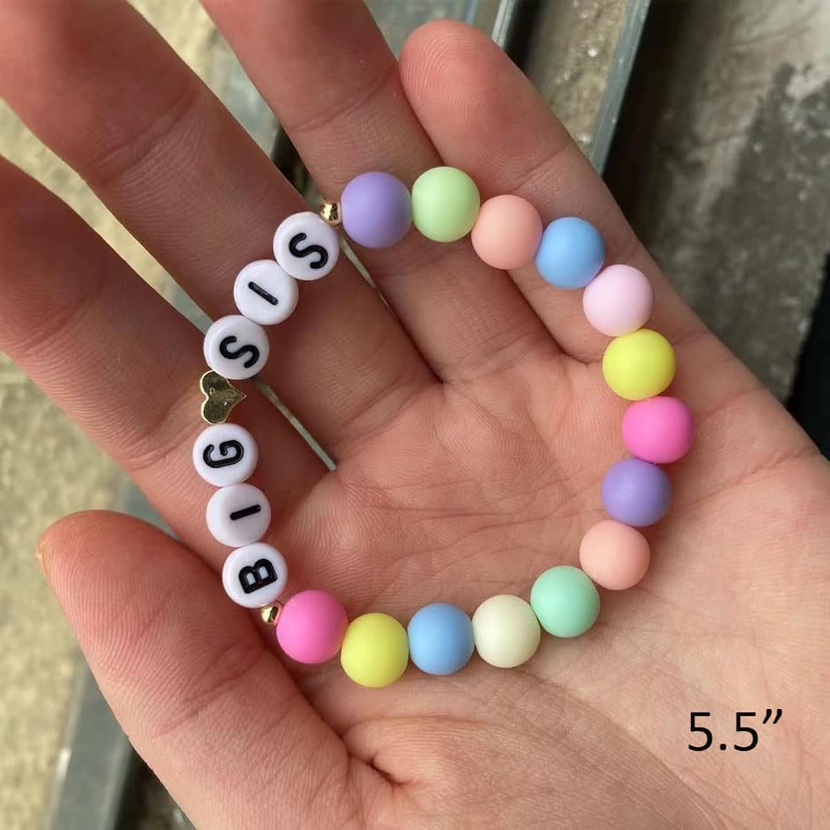 Lemua Big Sister Gift Big Sis Bracelet Big Sister Announcement Jewelry for Girls