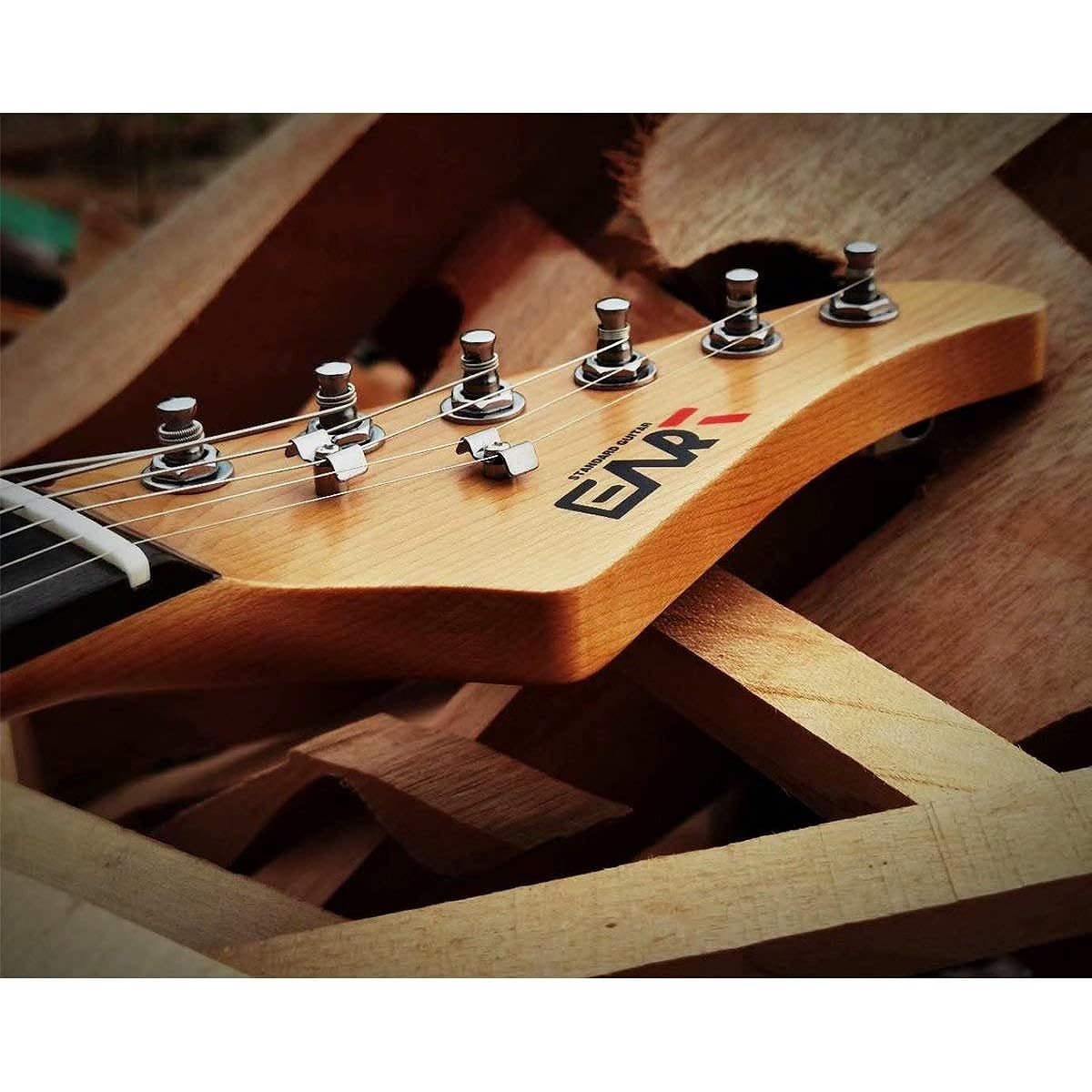EART Electric Guitar SSS Single Coil Pickups,6 String Solid-Body,Right Handed-Rosewood Fingerboard-Sunburst