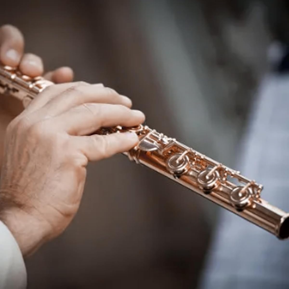 16 Hole Flute, Beautiful Design, Sound Quality, Closed Hole C Flute Instrument, Easy Fingering for Music (Reddish Antique)