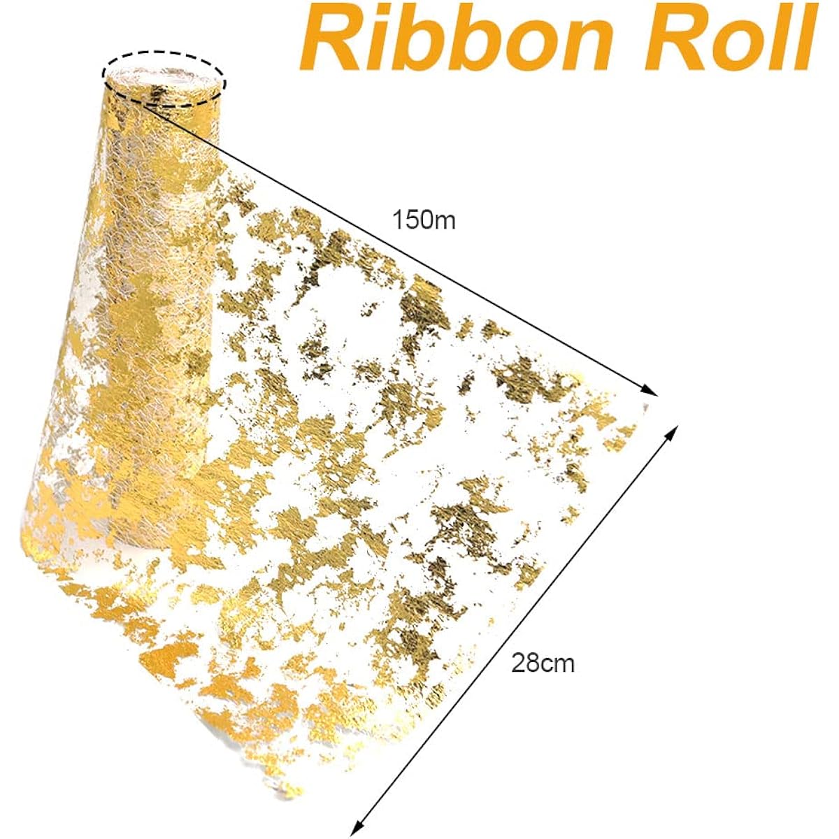 Gold Table Runner 11" x 49.2ft Sequin Glitter Foil Metallic Gold Thin Mesh Dining Table Runner Party Decoration Valentine Christmas Wedding Birthday Banquet New Year