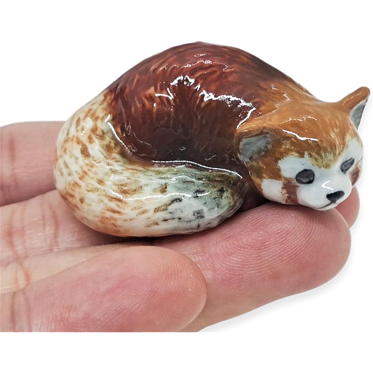 3 D Ceramic Toy Red Panda No.3 Dollhouse Miniatures Free Ship