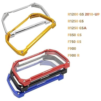 Motorcycle Instrument Frame B&mw Motorcycle Meter Frame Cover Screen Protector Cover Protection Parts R1250GSA F850GS F750GS F900 F900R R1200GS R1250GS (Color: Gold1)