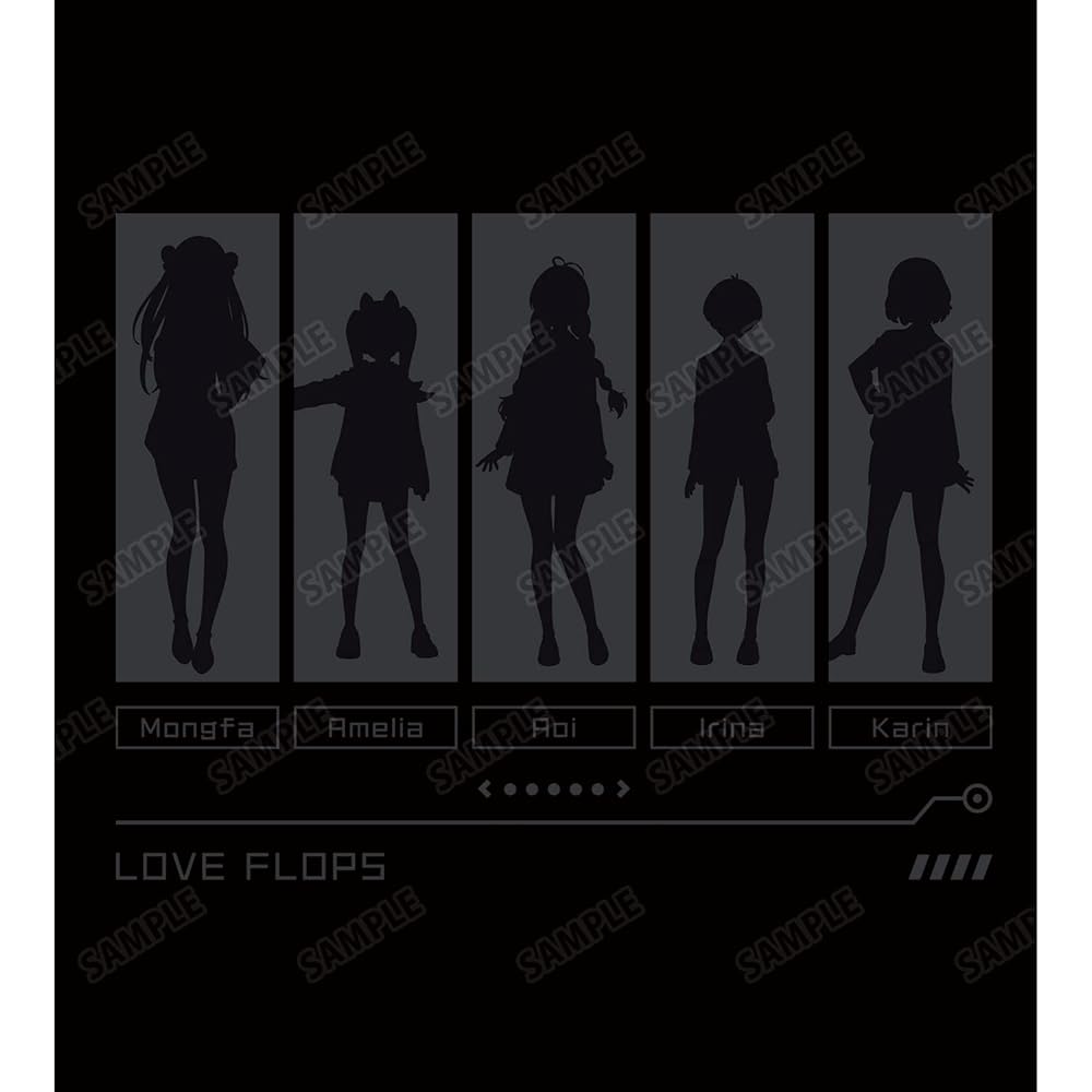 "Love Flops" Character Silhouette Hoodie Women's XXXL Size