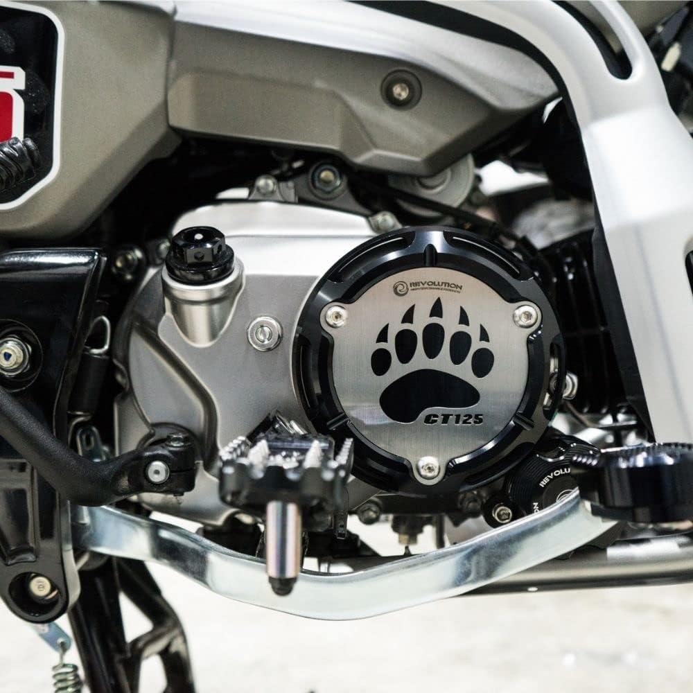 Engine side cover for Honda Hunter Cub CT125 JA65/REVOLUTION ENGINE COVER For HONDA CT125 JA65 (Red)