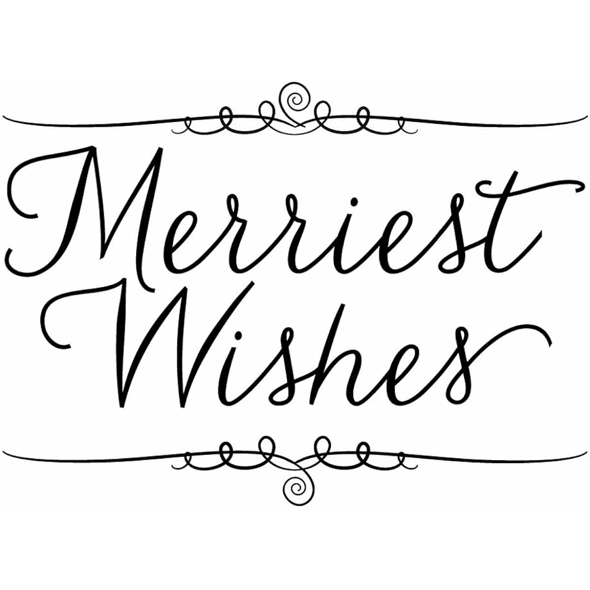Hero Arts Mounted Rubber Stamp 2.25"X3.25" Merriest Wishes