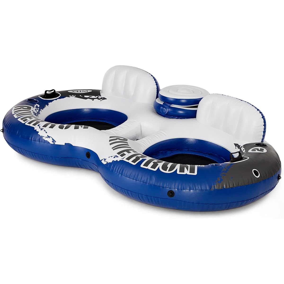 Intex River Run II Inflatable 2-Person Float + 2 Single-Person Floats for Pools