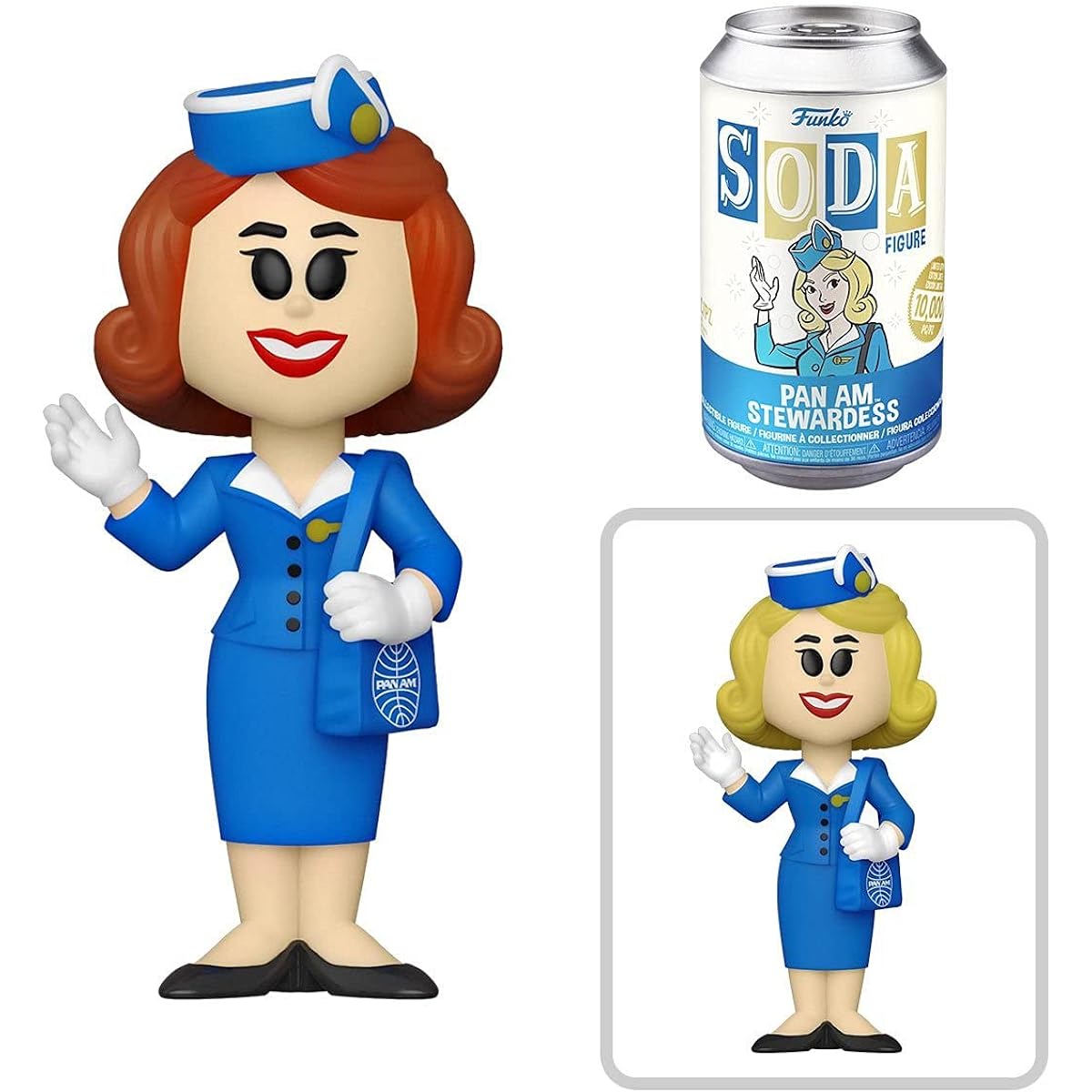 POP Funko Vinyl SODA! PAN AM Stewardess Collectible Toy with Random Chase Variations