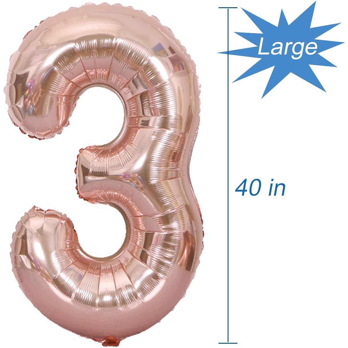 Tellpet Number 13 Balloons 13th Birthday Party Decorations for Girls Rose Gold 40 Inch