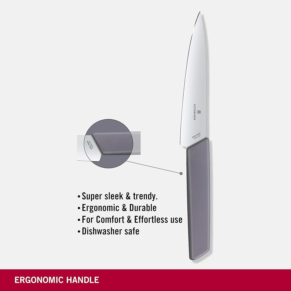 VICTORINOX Chef Knife Office Knife 15cm Lavender Swiss Modern Gyuto Knife Universal Knife Compact 6.9016.1521B