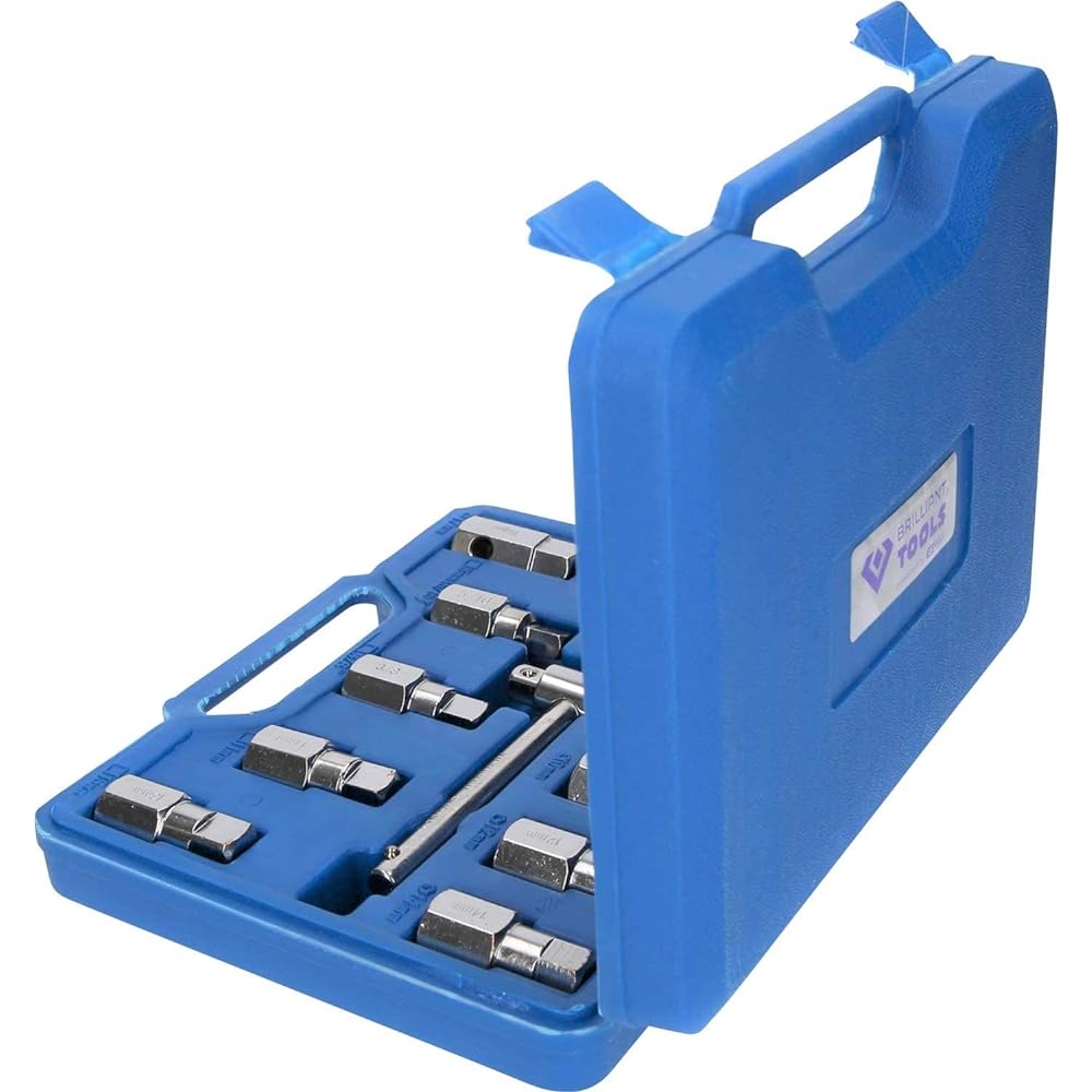 KS Tools Oil Drain Sump Plug Key Socket Set 12 Pieces BT711150
