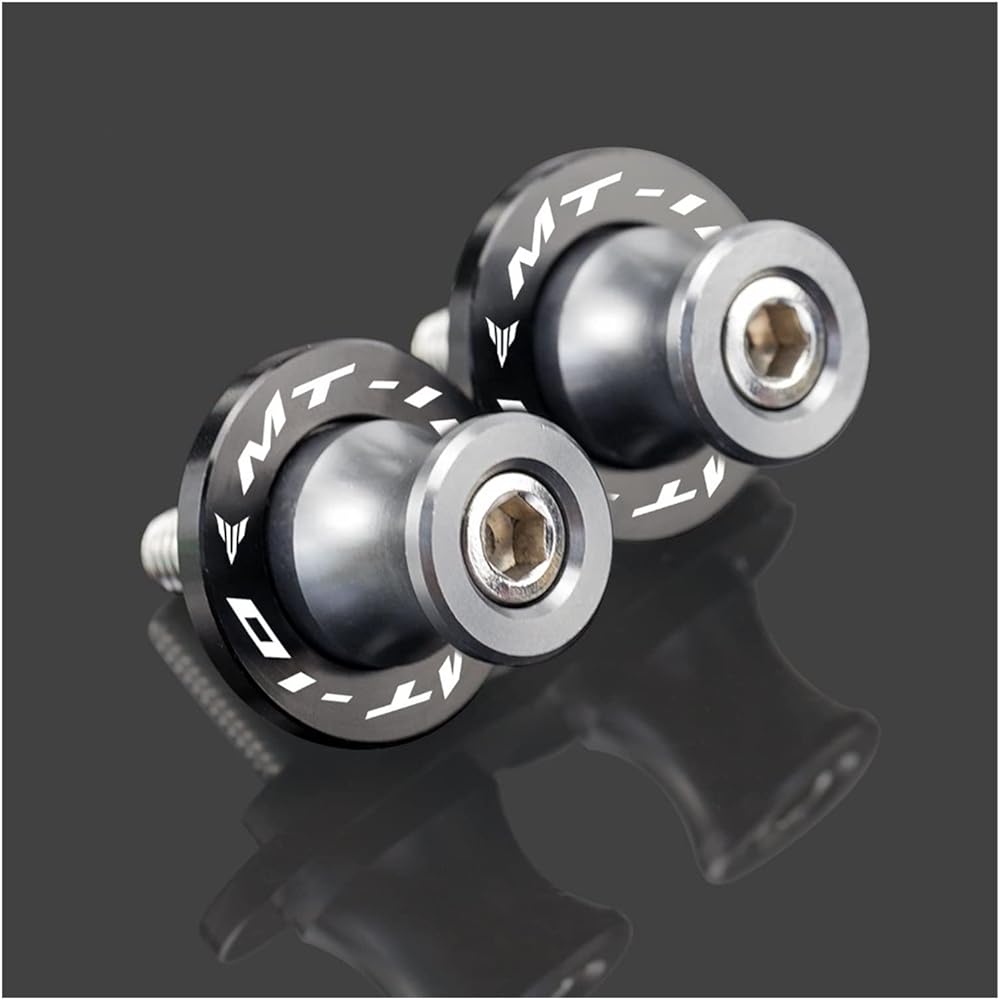 Swing Arm Spool Slider Stand 6mm Motorcycle Swing Arm Stand Screw CNC Swing Arm Spool Slider For YA-MA-HA MT10 MT-10 MT 10 FZ10 2015 2016 2017 2018 2019 2020 (Color : Gold)