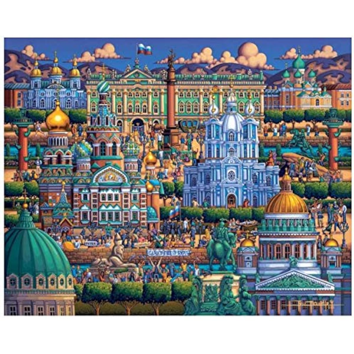 Dowdle Folk Art St. Petersburg Jigsaw Puzzle 1000 Piece