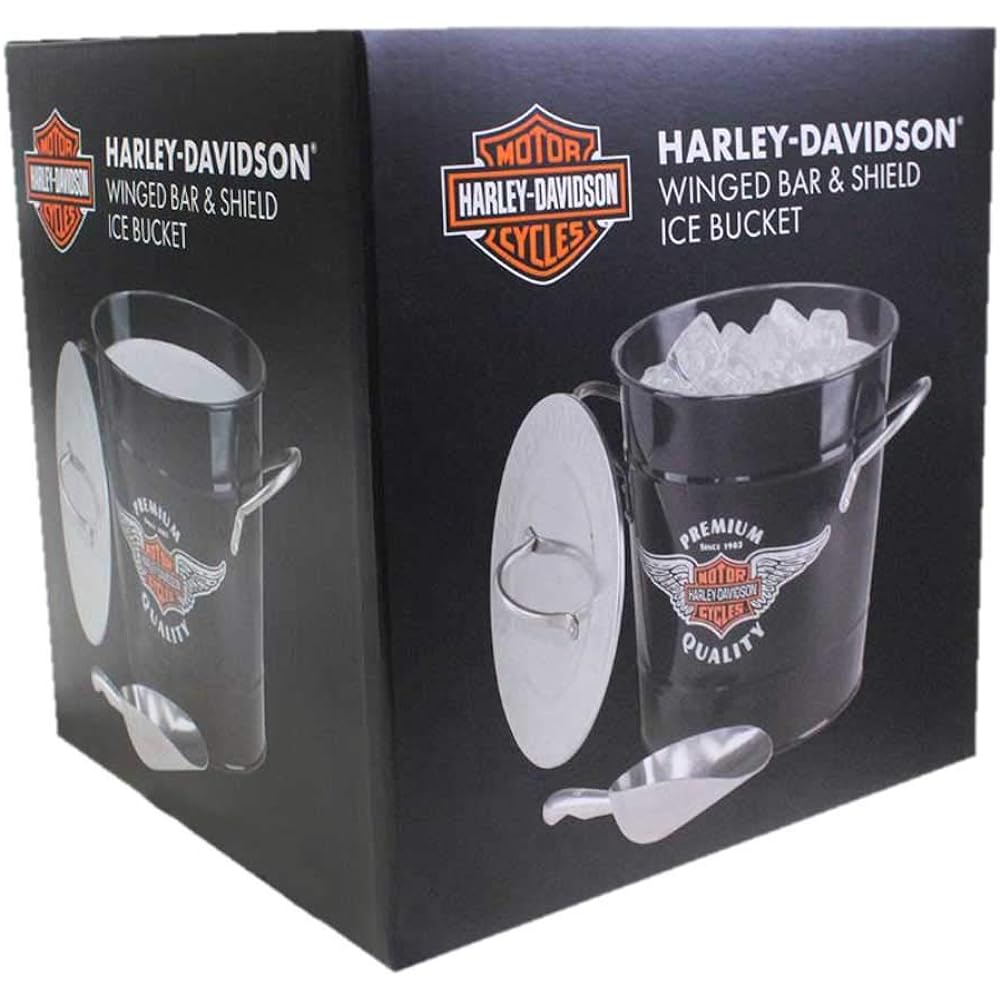 Harley-Davidson Winged Bar & Shield Ice Bucket, 3.75 Quart - Black HDL-18582