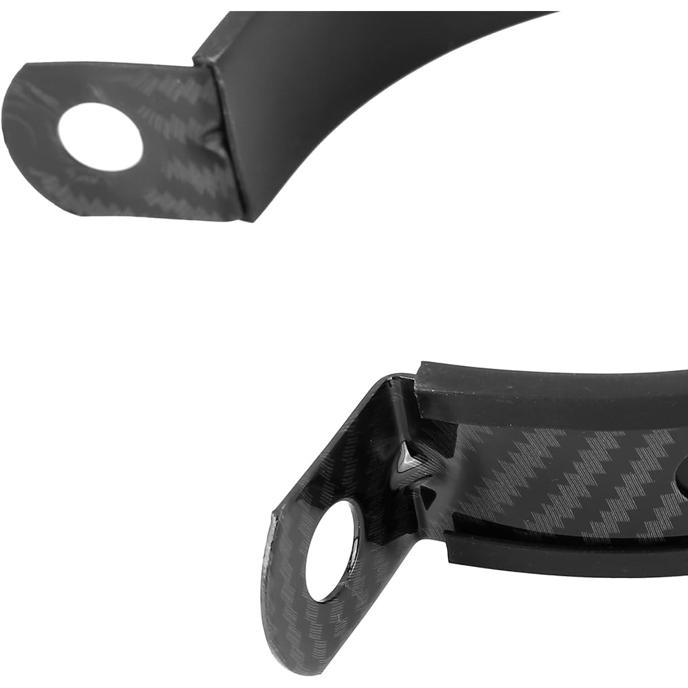 F FIERCE CYCLE Black 89mm/3.50inch Exhaust Down Pipe Clamp Bracket Fastener for Motorcycle