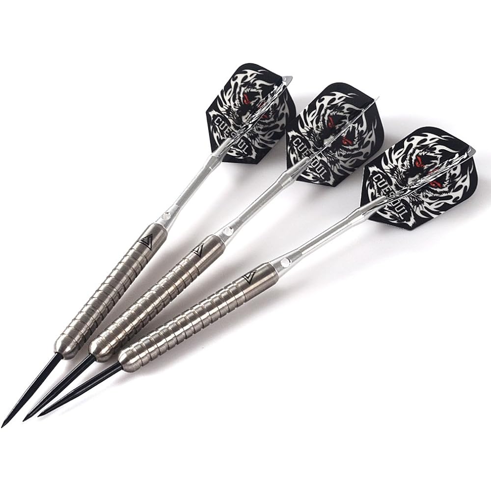CUESOUL Tungsten Steel Tip Darts - Precision Barrel 24g (90% Tungsten)
